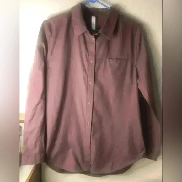 Lululemon Full Day Ahead Shirt Antique Bark Size 10 - Picture 3 of 6